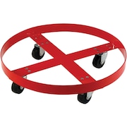 GLOBAL INDUSTRIAL 600 Lb. Capacity Drum Dolly for 55 Gallon Drum - Rubber Wheels 233882